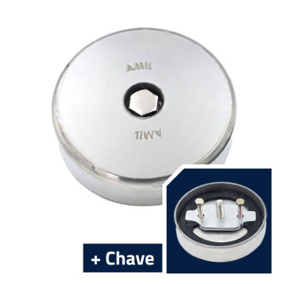 Tampa do Tanque Mercedes Volvo Iveco DAF Alumínio Antivazamento Encaixe