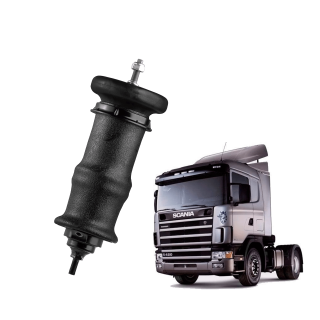 Suspensão Amortecedor Bolsa de Ar Cabine Scania Série 4 R até 2004 (Traseiro Pino Grosso)