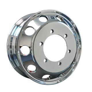 Roda de Alumínio Caminhão 3/4 17,5 x 6 (6 furos) Alto Brilho Borda Larga - Better Old Trucker