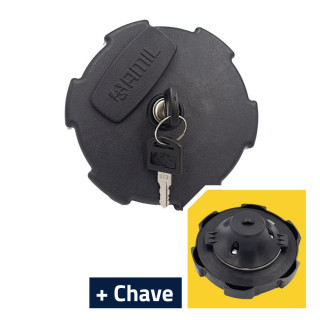 Tampa do Tanque Mercedes Volvo Iveco DAF Plástica com Chave Encaixe