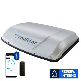 Climatizador de Ar Série 8 Interno com Controle e App Scania T R 112 113 Mercedes 608 1620 Ford Cargo 24v - Resfriar