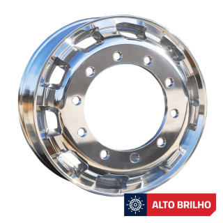 Roda de Alumínio Speedline Caminhão Aro 22,5 x 8,25 (10 furos) Alto Brilho